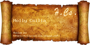 Holly Csilla névjegykártya