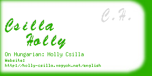 csilla holly business card
